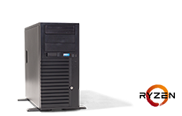 Silent-Server - RECT™ TS-3225C4-T - Tower-Server mit AMD Ryzen™ 5000 Prozessoren