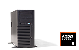 Silent-Server - RECT&trade; TS-3228C4-T - Entry Tower-Server with all-new AMD Ryzen 8000-9000 processors